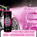 High-concentration Pink Foam Car Wash Wax