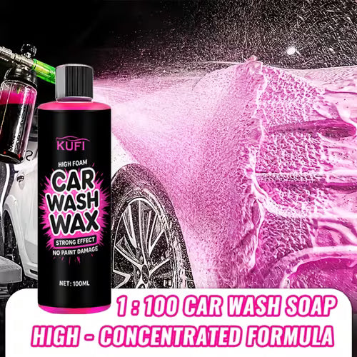 High-concentration Pink Foam Car Wash Wax